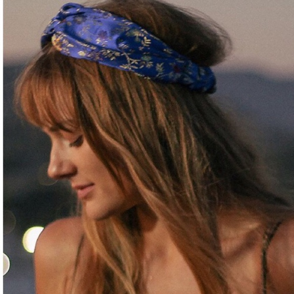 Urban Outfitters Floral Brocade Headwrap